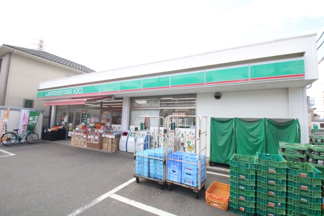 コンビニ　ローソンストア１００　中川中郷店（コンビニ）まで200m