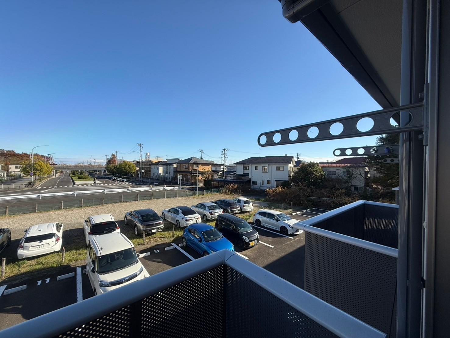 バルコニー　洗濯物が干せるベランダです