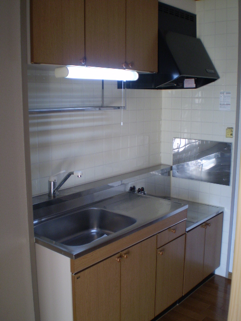 キッチン　ガスコンロ（２口）対応・シングルレバー水栓完備