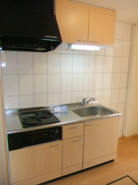 キッチン　２口コンロ・グリル付き