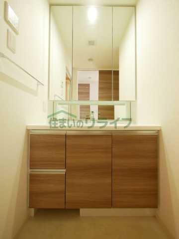 洗面設備　アンビエンテ駒込の洗面所