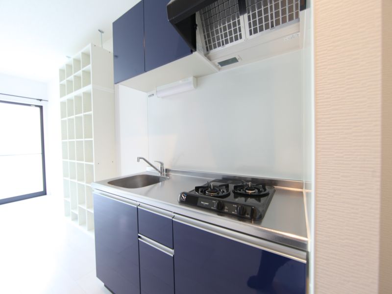 キッチン　システムガス二口コンロ