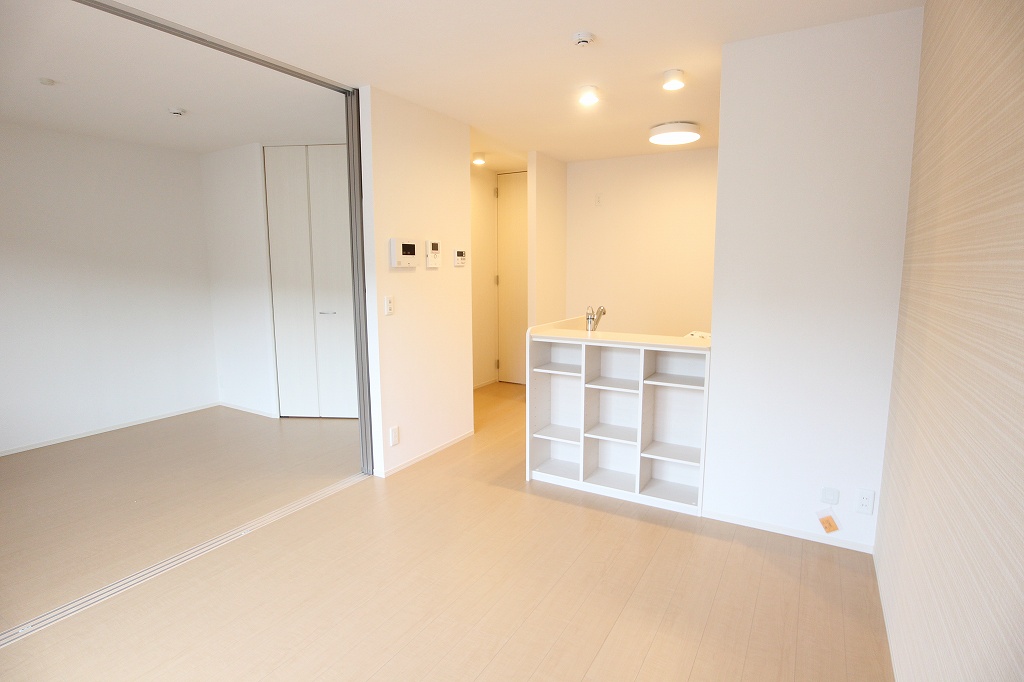 居室・リビング　人気のカウンターキッチンタイプのお部屋です。