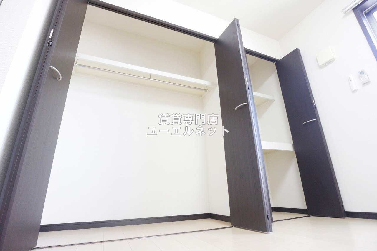 収納　クローゼット付きでお部屋もスッキリ♪