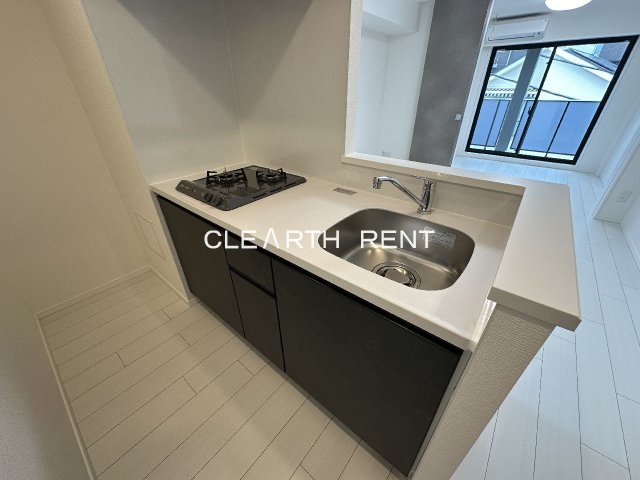 キッチン　ガス２口システムキッチン