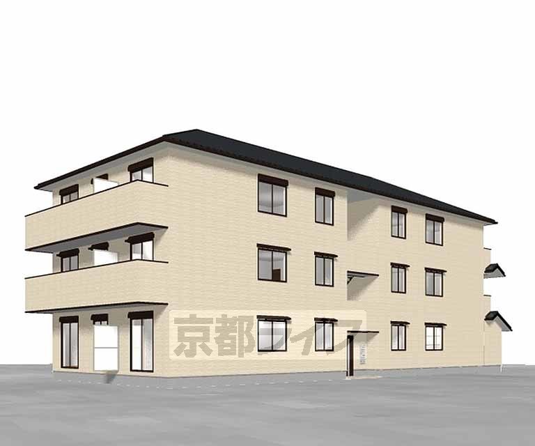 建物外観　予想図、完成予想図です。