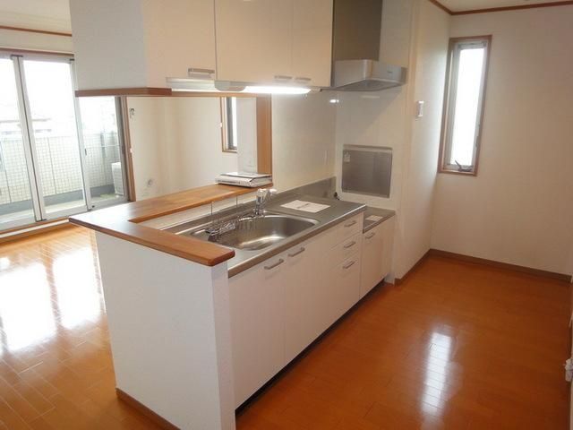 キッチン　カウンターキッチン　2口コンロ設置可