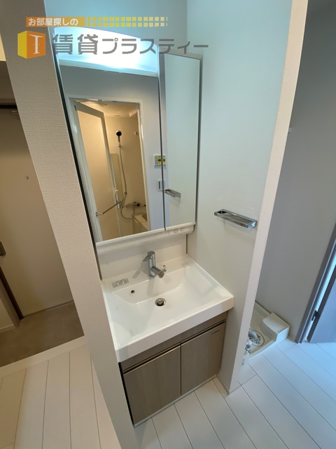 洗面設備　準備の捗る独立タイプ