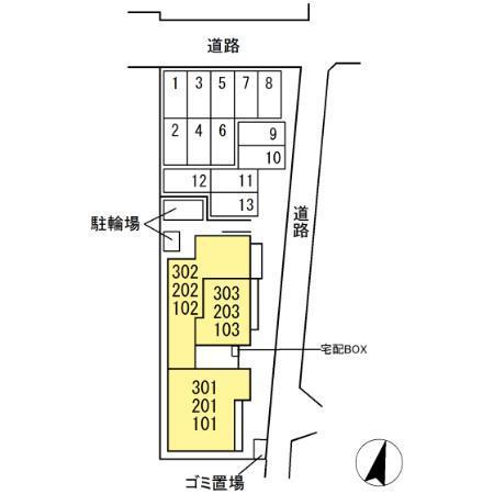 その他部屋・スペース　駐車場区画スペース