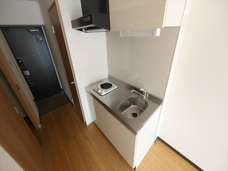 キッチン　キッチン（ガス1口コンロ）冷蔵庫・レンジ等ご用意できます