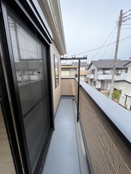 バルコニー　東向きです！