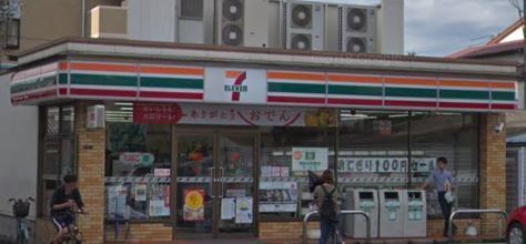 コンビニ　セブンイレブン大阪放出西3丁目店（コンビニ）まで490m