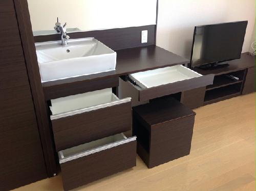 洗面設備　実際のお部屋と異なる場合がございます。