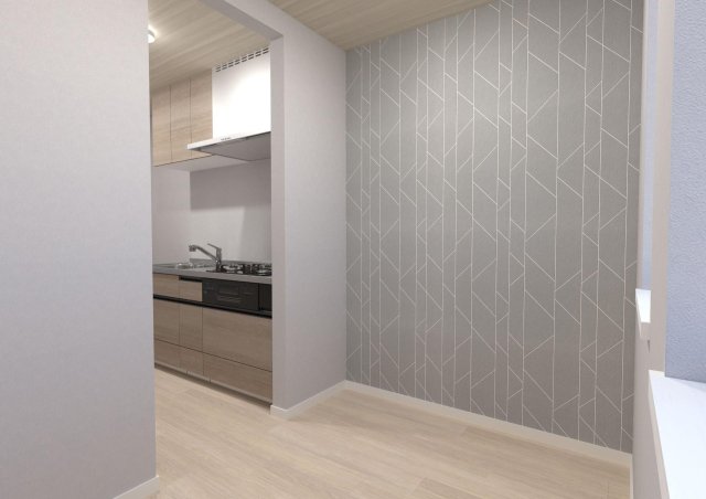 キッチン　日当たり良好、２階ダイニング