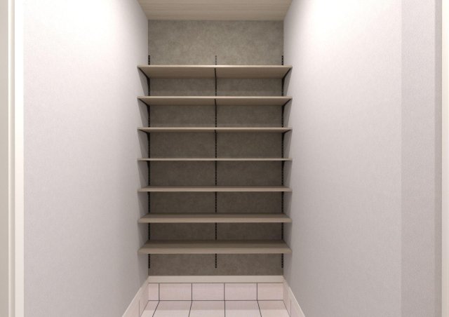 玄関　約２畳の広々玄関土間、日常使う物から外で使う物まで収納可能