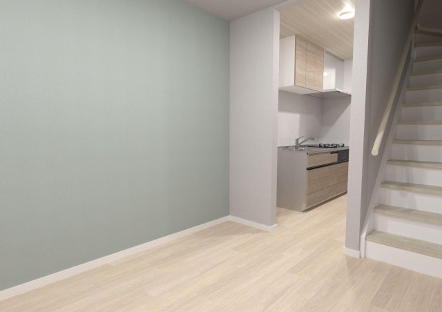 居室・リビング　大きな窓で明るい、２階リビング