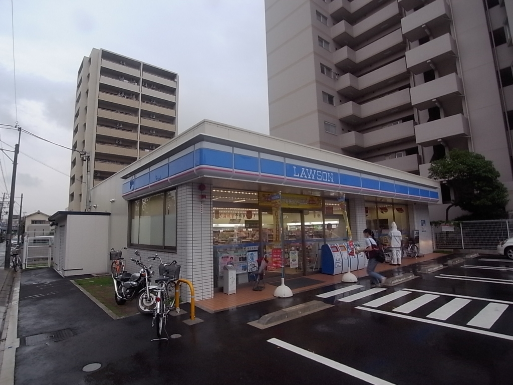 コンビニ　ローソン 東区矢田五丁目店（コンビニ）（コンビニ）まで100m