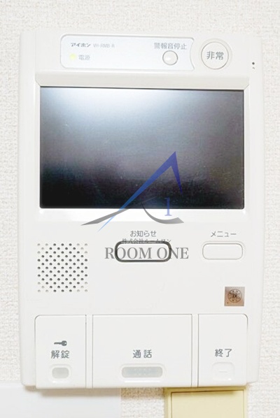 セキュリティ　モニター付きインターホンです。