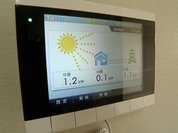 その他　太陽光発電のモニターです