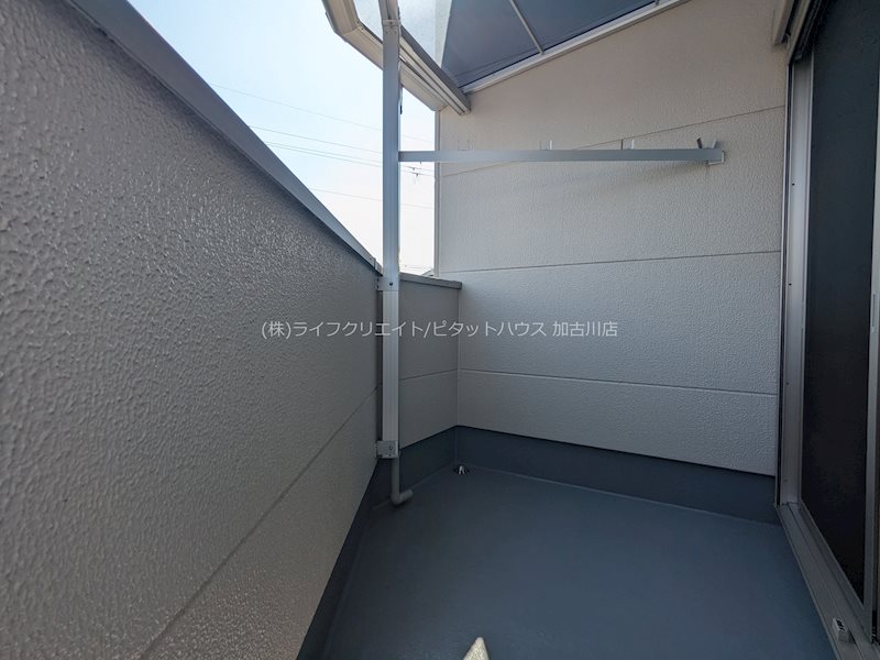 バルコニー　写真はA号室