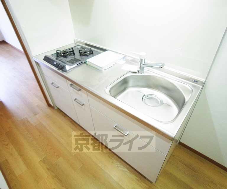 キッチン　２口ガスコンロ付き