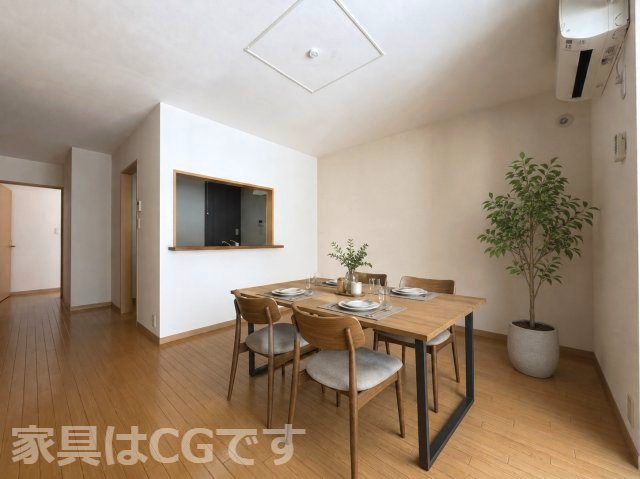 居室・リビング　家具はＣＧです。ついておりません。