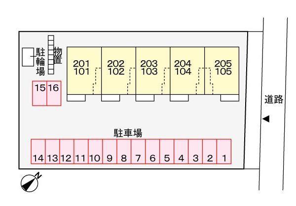 エントランス　敷地配置図