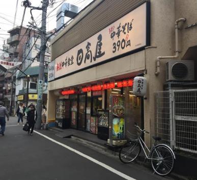 飲食店　中華食堂日高屋中井駅前店（飲食店）まで579m