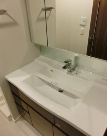 洗面設備　写真は同タイプ住居です。