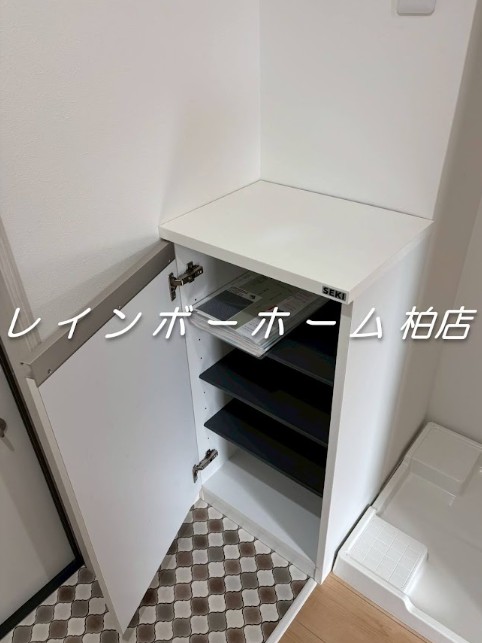 収納　玄関のシューズボックスです