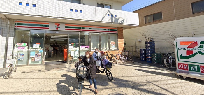 コンビニ　セブンイレブン鵠沼海岸店（コンビニ）まで350m