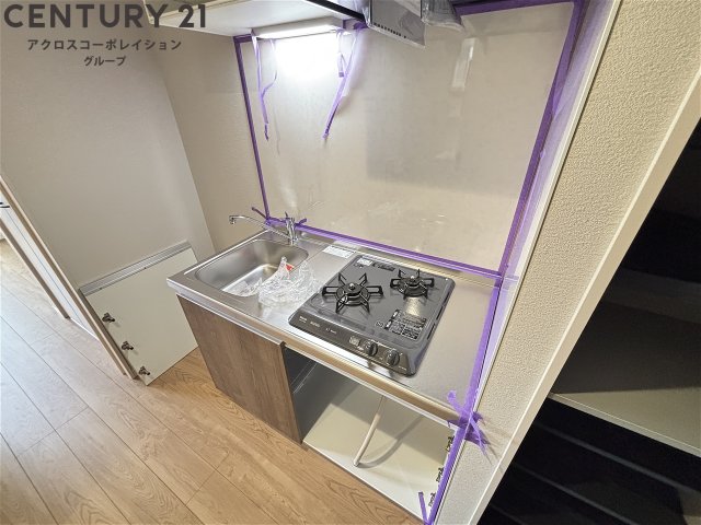 キッチン　2口コンロ付のキッチンです♪