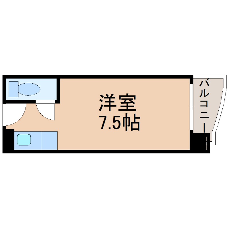 地下鉄名城線 東別院駅 徒歩1分 9階建 築35年の間取り写真