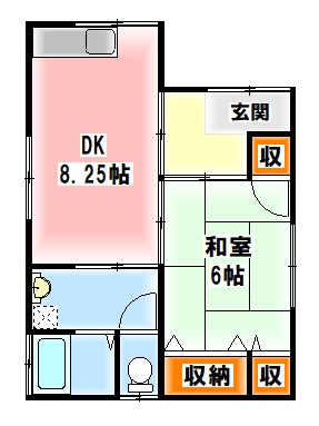 平成筑豊鉄道 上金田駅 徒歩16分 1階建 築22年の間取り写真