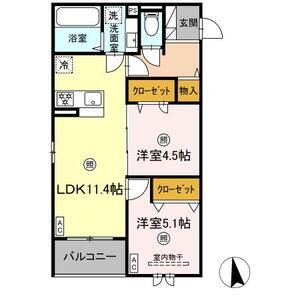 D-ROOM小田原5丁目の間取り写真