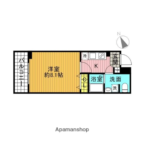 都営三田線 板橋区役所前駅 徒歩9分 5階建 築8年の間取り写真