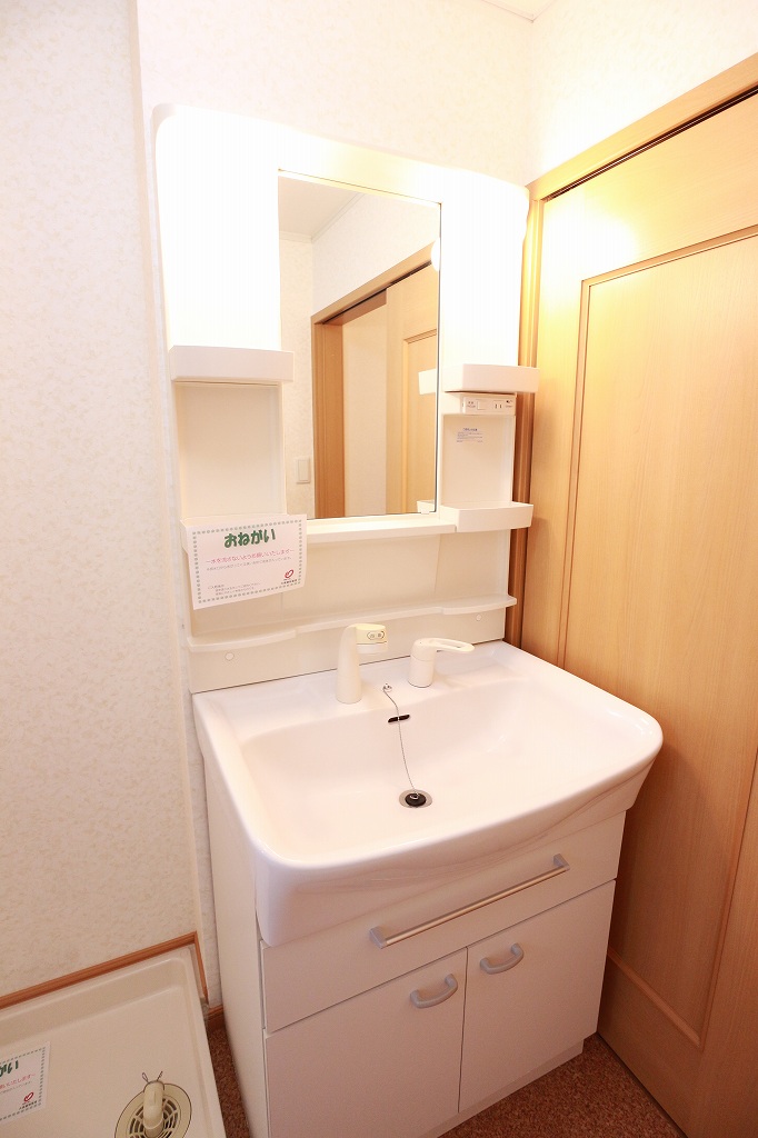 洗面設備　写真は同物件の別号室です。