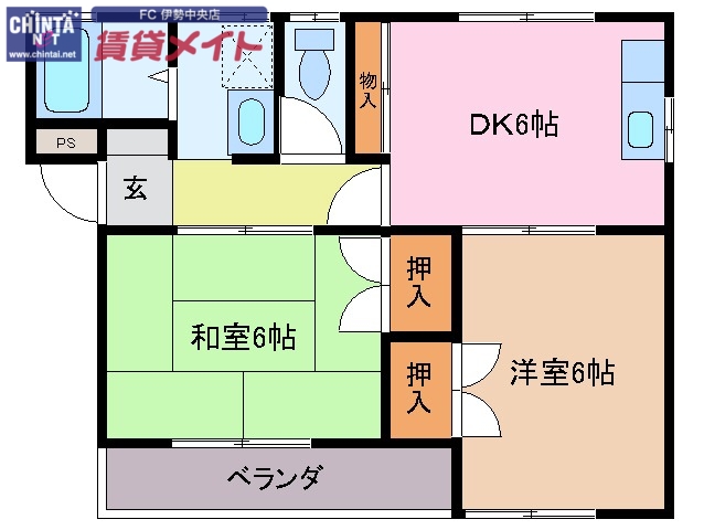 エスポア玉城の間取り写真