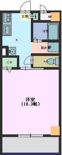 ＪＲ山陽本線 西条駅 徒歩9分 6階建 築23年の間取り写真