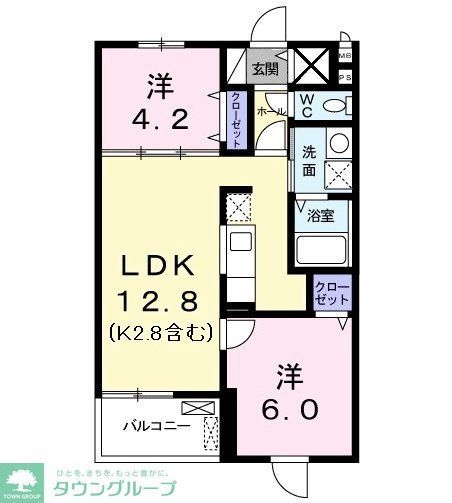 ベルプレーヌの間取り写真