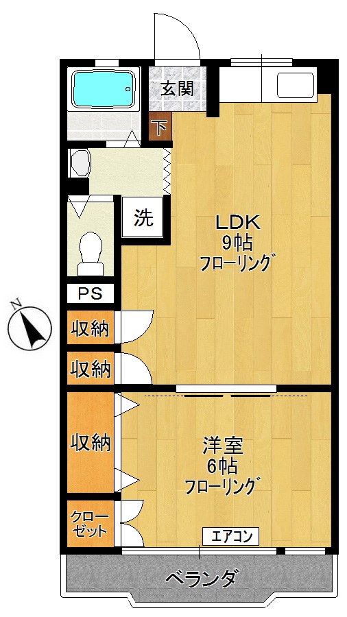 第1登戸コーポの間取り写真