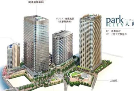 ショッピングセンター　パークシティ大崎 ザ タワー（ショッピングセンター）まで390m