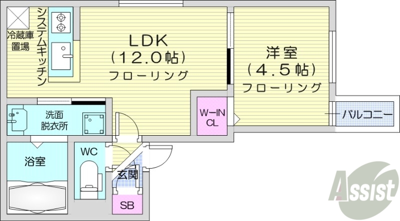 地下鉄東豊線 環状通東駅 徒歩7分 4階建 新築の間取り写真