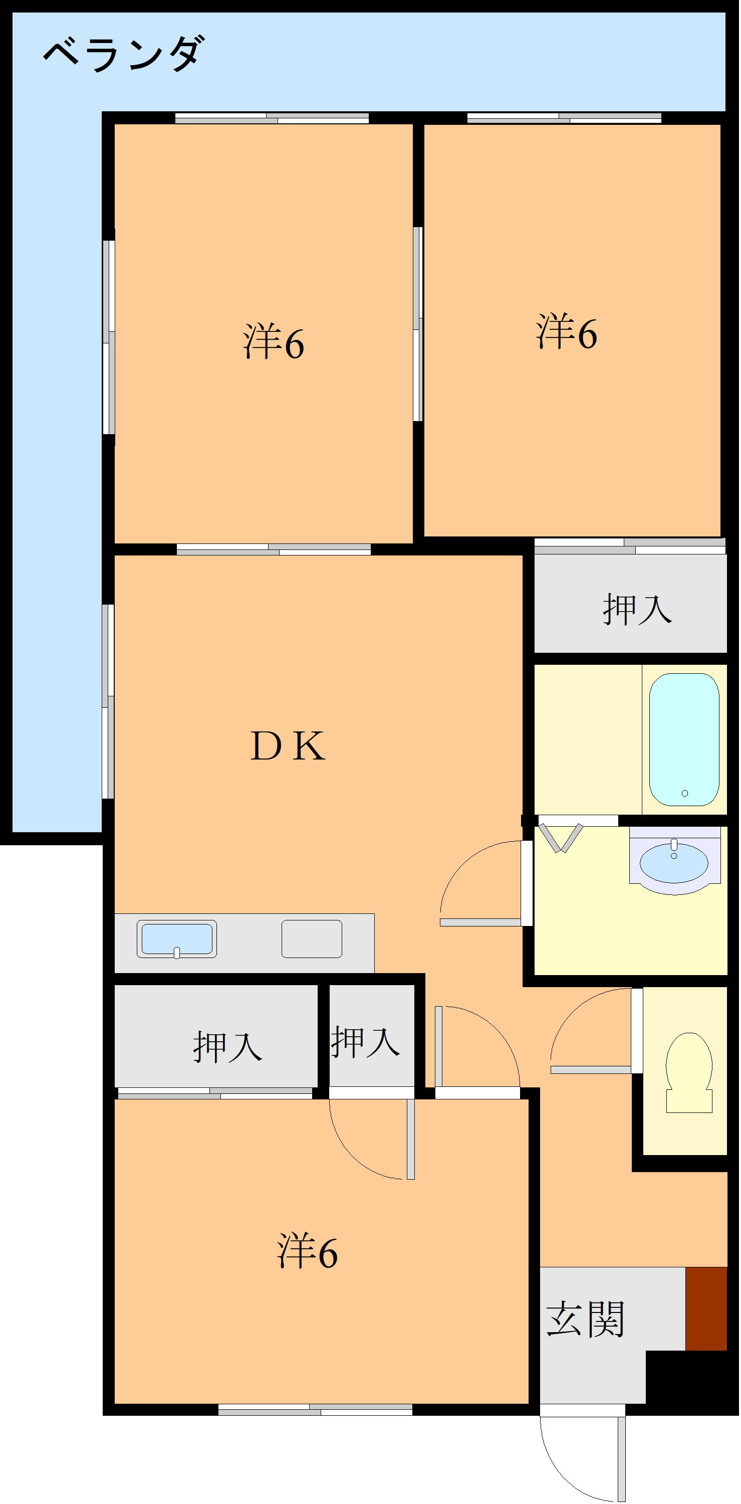 マーメイドの間取り