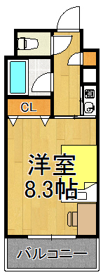 西宮市上甲子園のマンションの間取り