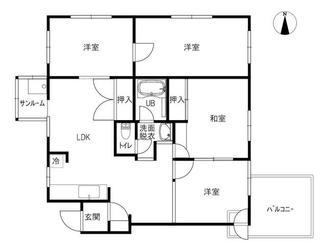 サンヒルズ花の間取り