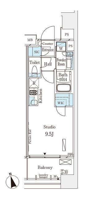 【港区南青山のマンションの間取り】