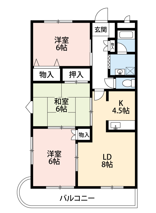 アーバン西岡崎の間取り