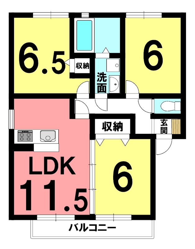 アバンサード　Ｂの間取り