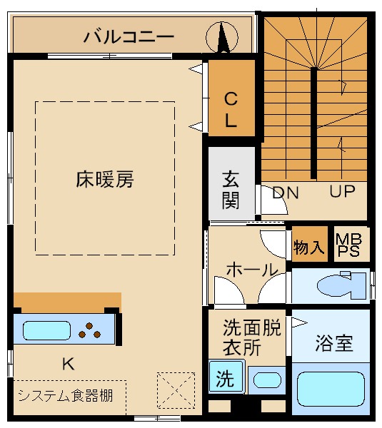 大阪市鶴見区放出東のマンションの間取り